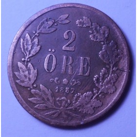 SWEDEN 2 Ore 1857