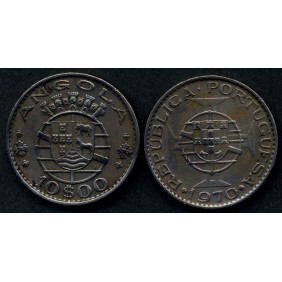 ANGOLA 10 Escudos 1970