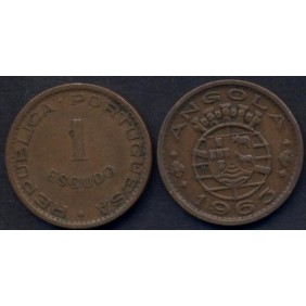 ANGOLA 1 Escudo 1963