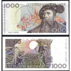 SWEDEN 1000 Kronor 1992