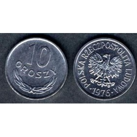POLAND 10 Groszy 1976