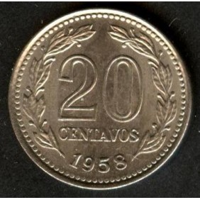 ARGENTINA 20 Centavos 1958