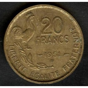 FRANCE 20 Francs 1951 B G....