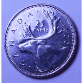 CANADA 25 Cents 1970