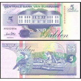 SURINAME 5 Gulden 1996