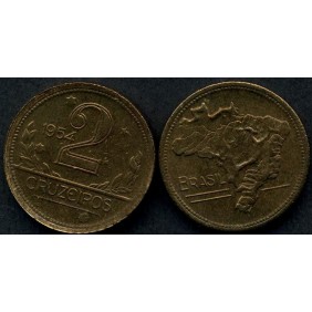 BRAZIL 2 Cruzeiros 1954