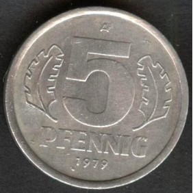 DDR 5 Pfennig 1979