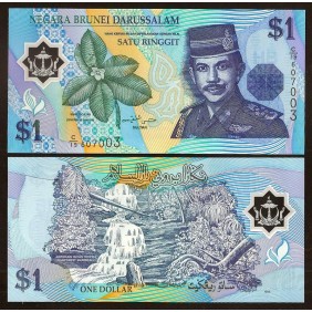 BRUNEI 1 Ringgit 1996 Polymer
