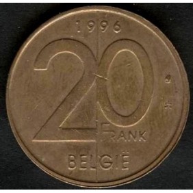 BELGIUM 20 Francs 1996...