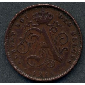 BELGIUM 2 Centimes 1911 Des...