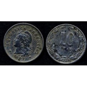 ARGENTINA 10 Centavos 1897