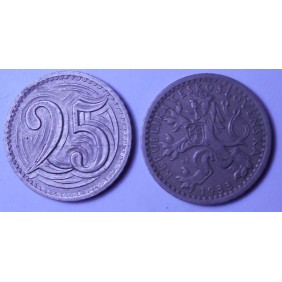 CZECHOSLOVAKIA 25 Haleru 1933