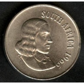 SOUTH AFRICA 10 Cents 1966...