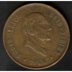 SOUTH AFRICA 2 Cents 1976...