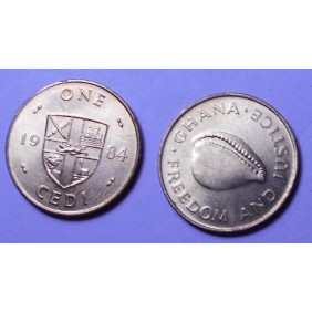 GHANA 1 Cedi 1984