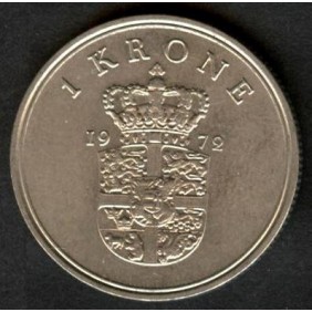 DENMARK 1 Krone 1972