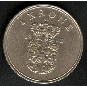 DENMARK 1 Krone 1970