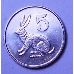ZIMBABWE 5 Cents 1980