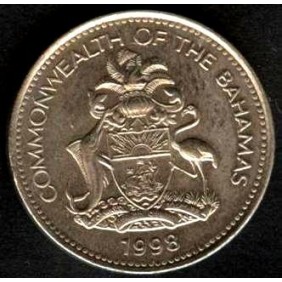 BAHAMAS 5 Cents 1998
