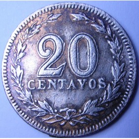 ARGENTINA 20 Centavos 1907
