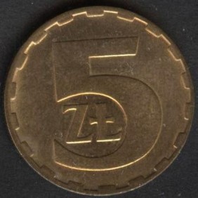 POLAND 5 Zlotych 1984