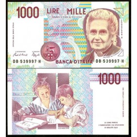 1000 Lire Montessori 1990...