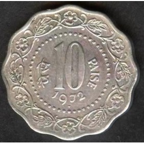 INDIA 10 Paise 1972 B