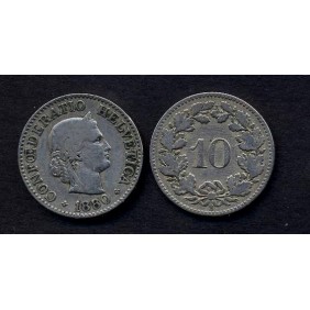 SWITZERLAND 10 Rappen 1880