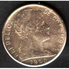 COLOMBIA 5 Centavos 1950