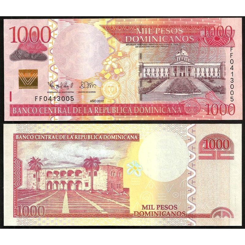 Dominican Republic 1000 Pesos Dominicanos 2012