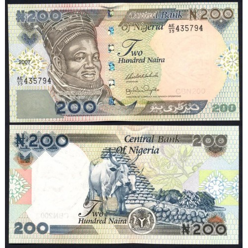 NIGERIA 200 Naira 2007