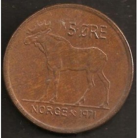 NORWAY 5 Ore 1971