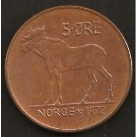 NORWAY 5 Ore 1972