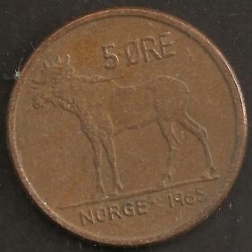 NORWAY 5 Ore 1965