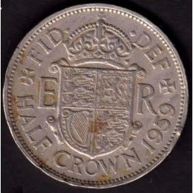 GREAT BRITAIN 1/2 Crown 1959