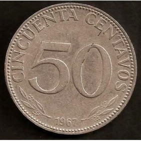 BOLIVIA 50 Centavos 1967