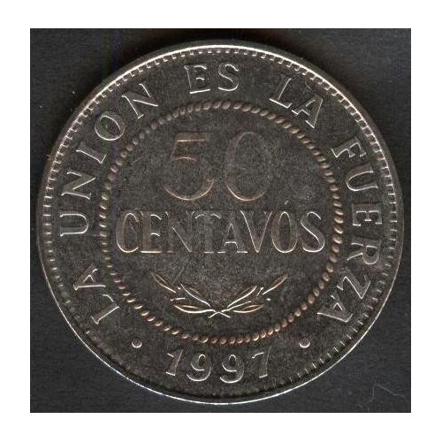 BOLIVIA 50 Centavos 1997