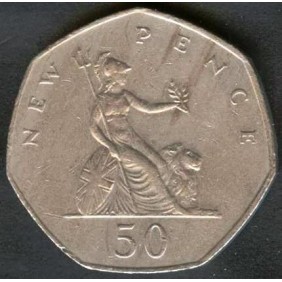GREAT BRITAIN 50 New Pence...