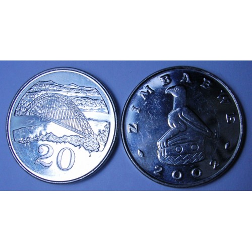 ZIMBABWE 20 Cents 2002