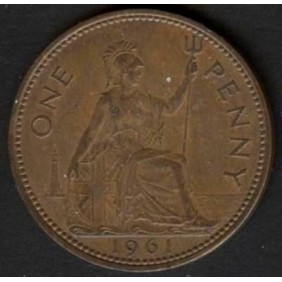 GREAT BRITAIN 1 Penny 1961