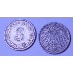 GERMANY EMPIRE 5 Pfennig...