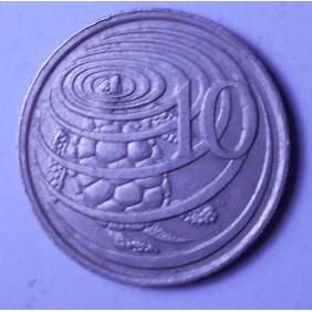 CAYMAN ISLANDS 10 Cents 1987