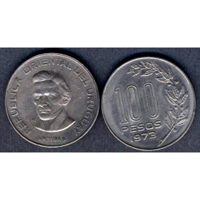 URUGUAY 100 Pesos 1973 ARTIGAS