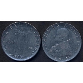 VATICANO 100 Lire 1961 BB