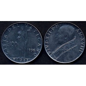 VATICANO 100 Lire 1956