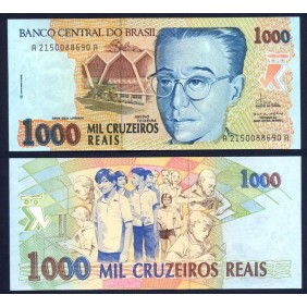 BRAZIL 1000 Cruzeiros 1993