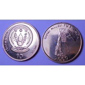 RWANDA 10 Francs 2009
