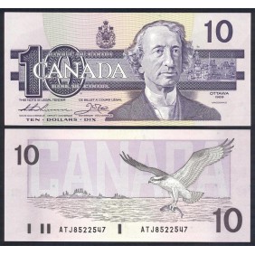 CANADA 10 Dollars 1989