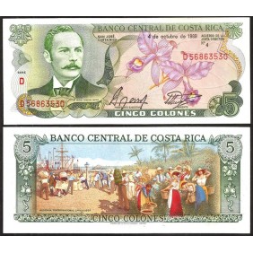 COSTA RICA 5 Colones...