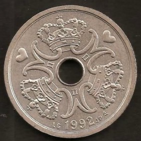 DENMARK 2 Kroner 1992